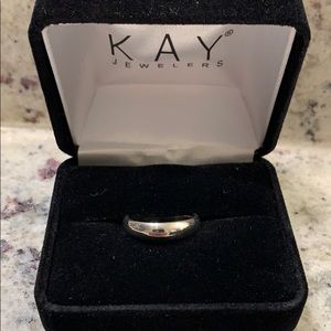 10k White Gold Wedding Band
